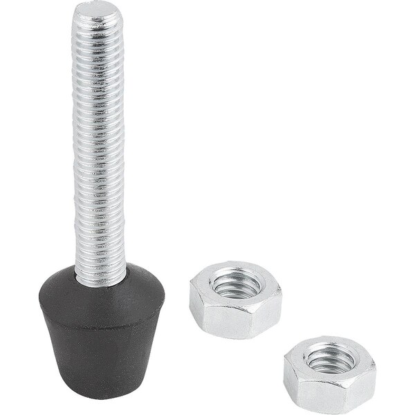 Kipp Clamping Spindle With Thrust Pad, M08, L=63, Steel, Comp:Neoprene K1443.080631 - main